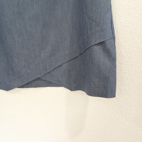 BCBG Maxazria Blue Chambray Skirt - Picture 4 of 6